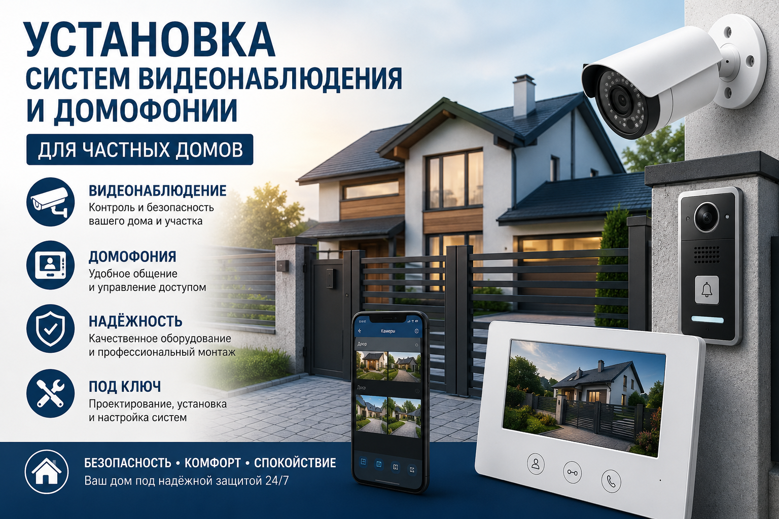 Монтаж для частных домов